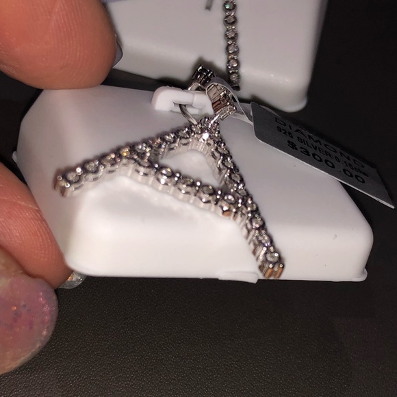 Real Diamond letter Initial A charm pendant. Not CZ not fake! BLack Friday Sale! - Picture 4 of 7